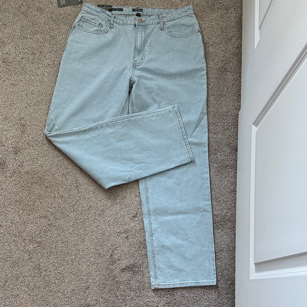 Sparkly Relaxed Straight Jeans